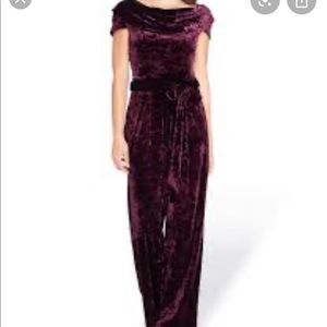 Purple Velvet Jumpsuit